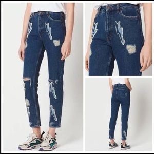 Sandro Lightening Jeans⚡️⚡️⚡️